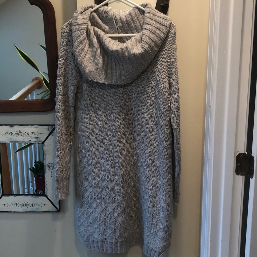 SPARROW cowl neck sweater dress